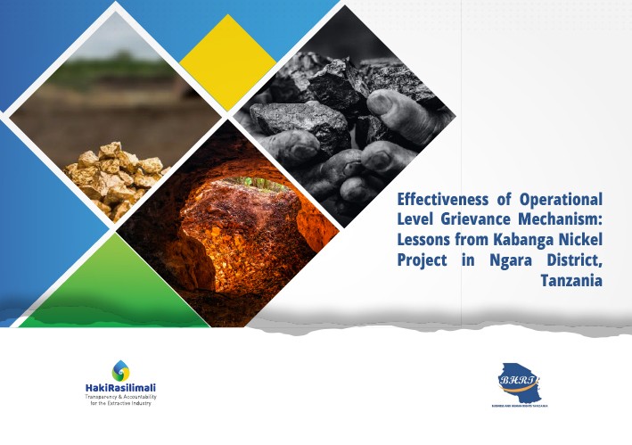 Effectiveness of Operational  Level Grievance Mechanism:  Lessons from Kabanga Nickel  Project in Ngara District,  Tanzania